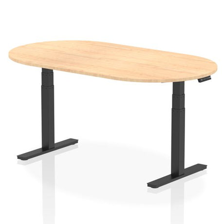 Height Adjustable D Ended Meeting Table