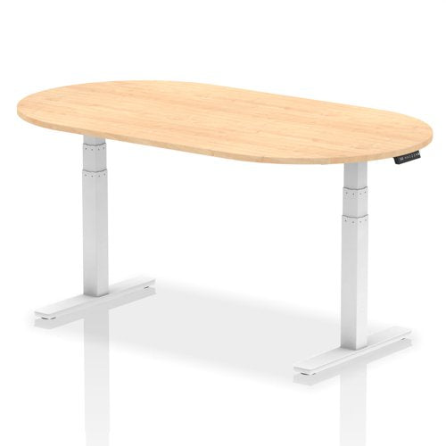 Height Adjustable D Ended Meeting Table