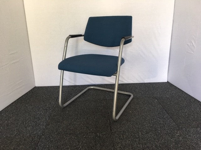 Navy Blue Cantilever Chair