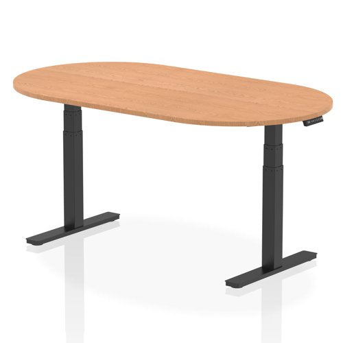 Height Adjustable D Ended Meeting Table