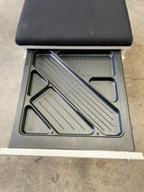 Metal Mobile Pedestal with Seat Pad
