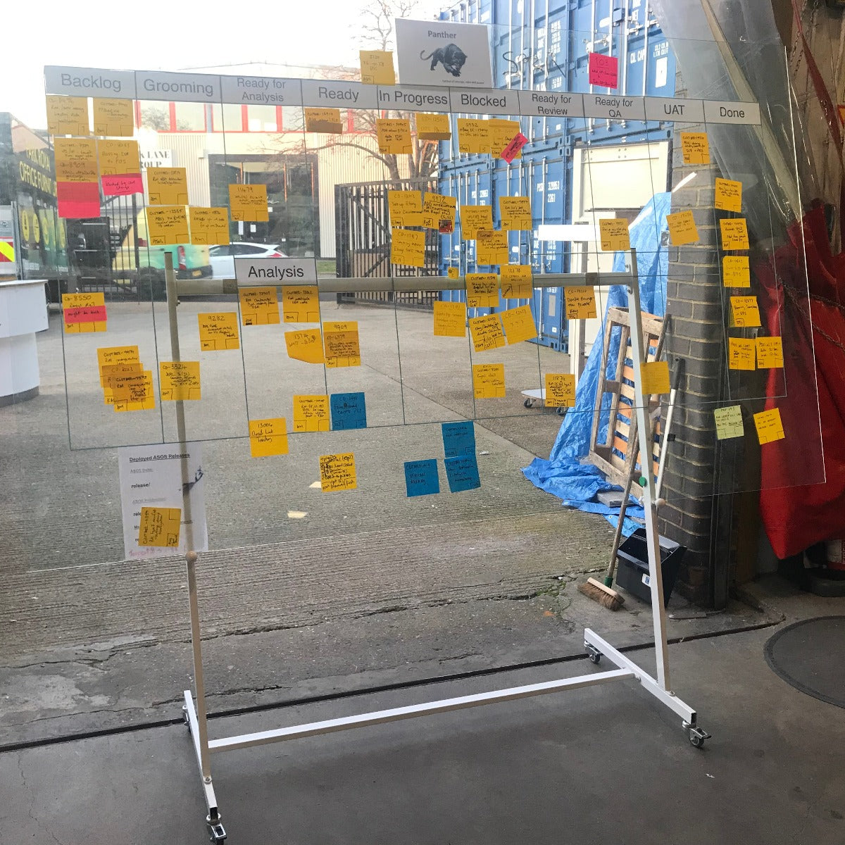 Perspex Whiteboard on Wheels Park Royal Office Furniture