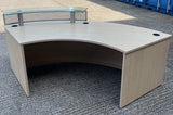 Curved Reception Unit with Glass Top