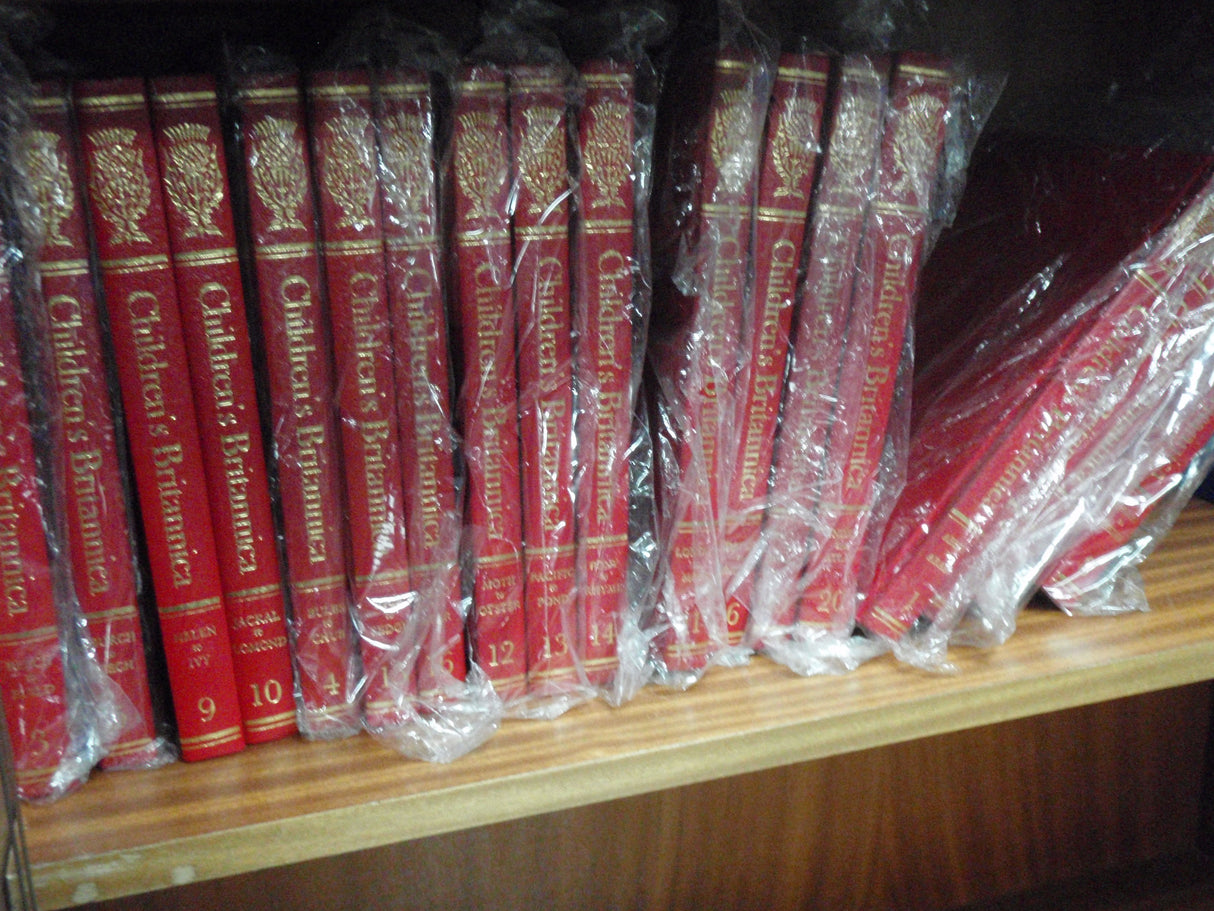 Set of 30 Red Encyclopaedia Britannica Books