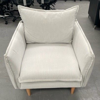 Maisons White Single Seater Arm Chair