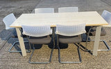 Rectangular Meeting Table + 6 Chairs