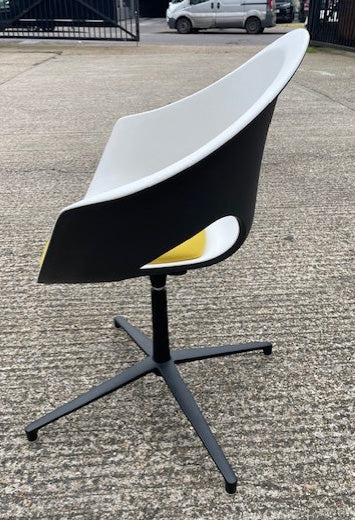 Connection Mustard & White Reception Chair