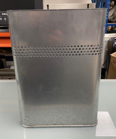 Silver Metal Square Bin