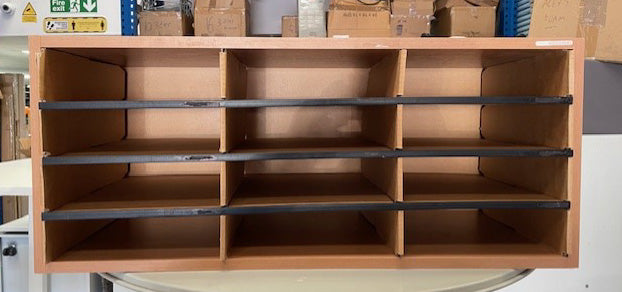 Wooden 12 Draw Pigeon Hole Unit