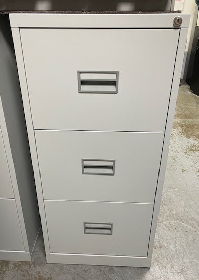 Grey 3 Draw Filing Cabinet