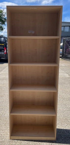 Maple 4 Shelf Open Bookcase