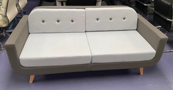 Grey Two Tone 3 Seater Sofa