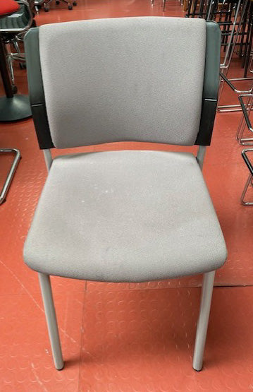 Connection Grey Black Frame Stacking Chair