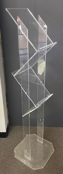 Perspex Zig Zag Leaflet Stand