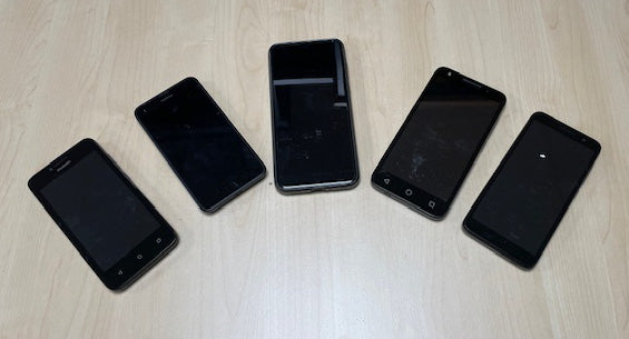 Black Mobile Telephones