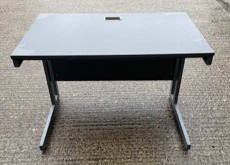 Dark Grey Cantilever Leg Desk