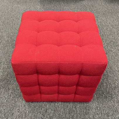 Red Cube Upholstered Seat