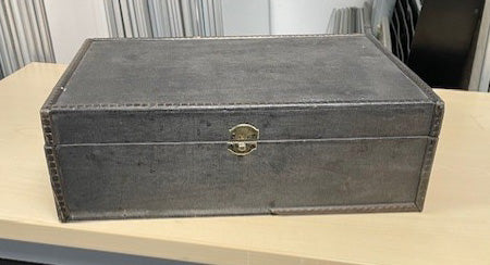 Black Wooden Box with Lid