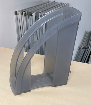 Dark Grey Plastic Magazine File Holder