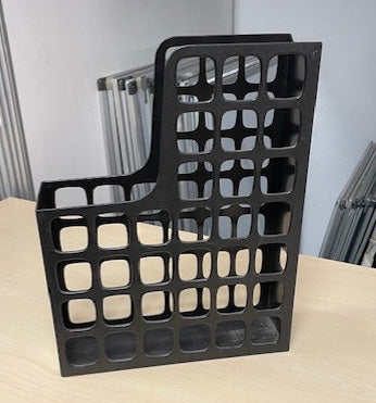 Black Perforated Magazine Holder – Park Royal Office Furniture