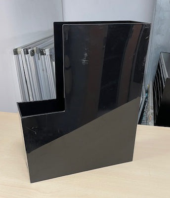 Black Wide Magazine Holder