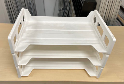 White 3 Tier Landscape In Out Trays