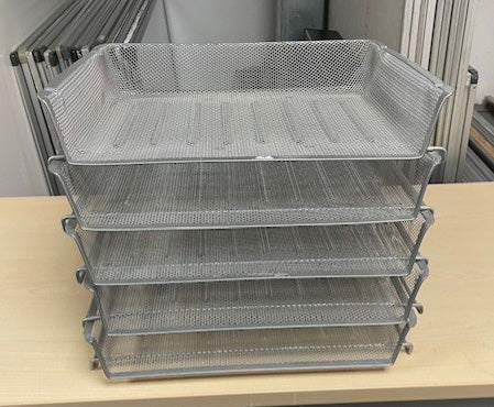 Silver Mesh 5 Tier Landscape In Out Trays