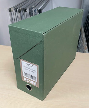 Green Box Files with Lid