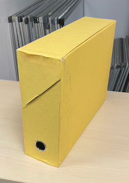 Yellow Box Files with Lid