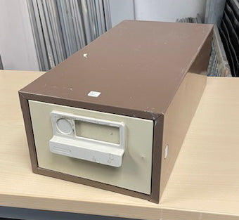 Coffee & Cream Single Drawer Card Index Cabinet