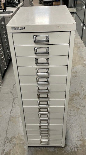 Bisley Grey 15 Multi Drawer Cabinet