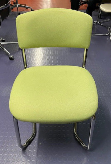 Lime Green & Chrome Visitor Chair