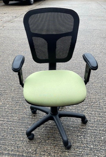 Lime Green & Black Op Chair
