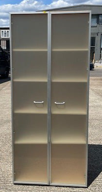Double Door Glass Fronted Cupboard