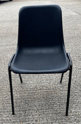 Black & Black Frame Poly Prop Chairs