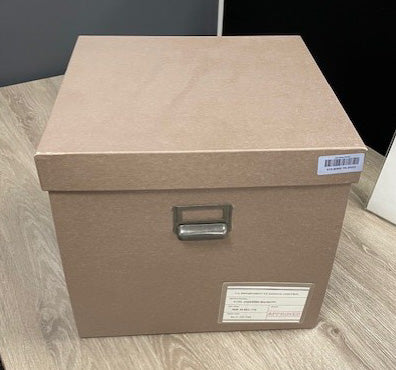 Brown Square Box with Lid & Handle