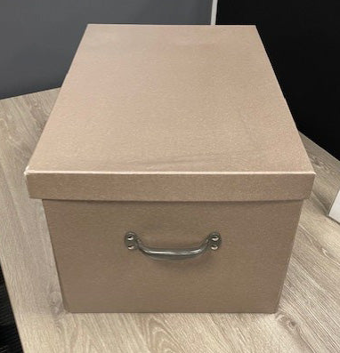 Brown Large Box with Lid & Handle