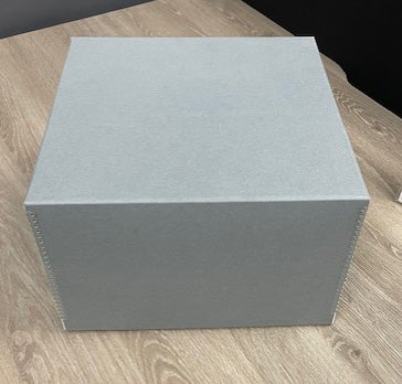 Grey Square Box with Lid & Handle
