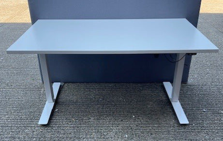 White Electric Height Adjustable Desk
