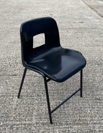 Black Poly Prop Chairs With Black Frame
