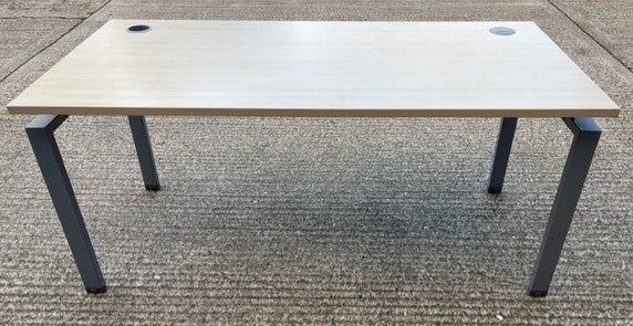 Maple Square Bench Style Leg Desk
