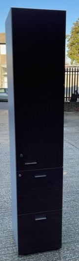Dark Walnut Single Door Cabinet