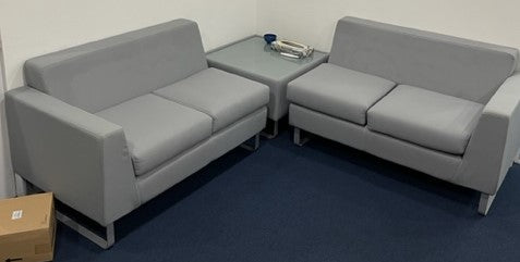Ice Blue 3 Part Reception Seating