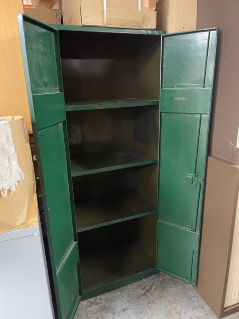 Vintage Green Tall 2 Door Storage