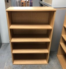 Oak Open 4 Shelf Bookcase