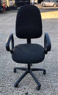 Charcoal Duel Leaver Operator Chair