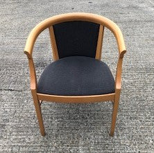 Grey & Wooden Carver Chair