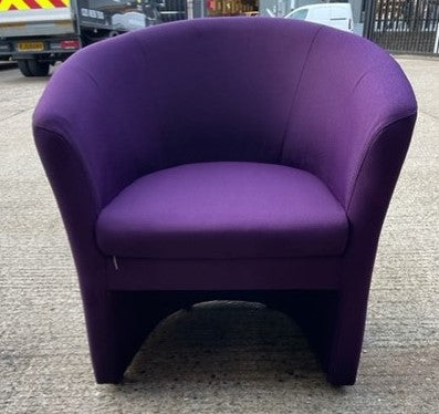 Purple Curved Tub Chair