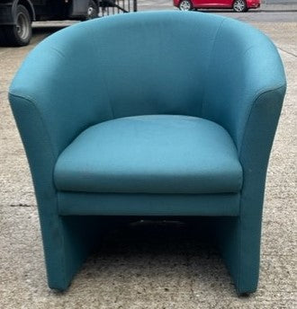 Green Curved Tub Chair