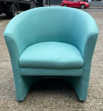 Light Green Curved Tub Chair